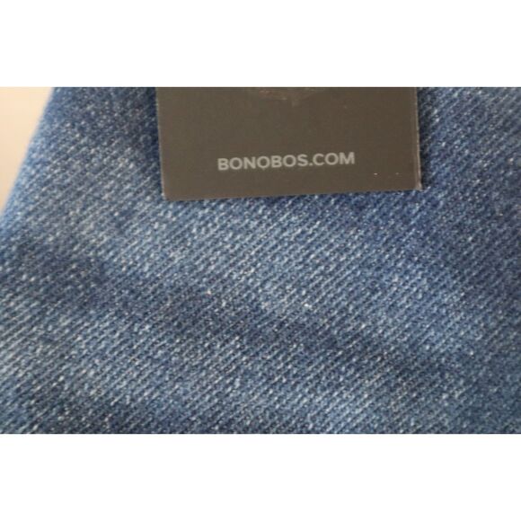 Bonobos B4133 Men's Sz 33x32 Dark Blue Premium Stretch Slim Fit Denim Jeans - Picture 9 of 13